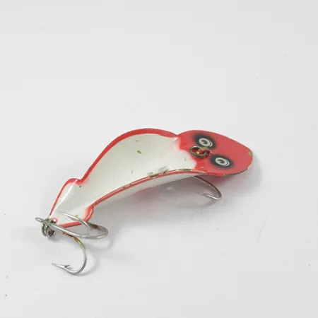 Buck Perry Spoonplug Metallköder, Rot/Weiß, 10g, Klassisch, #2705