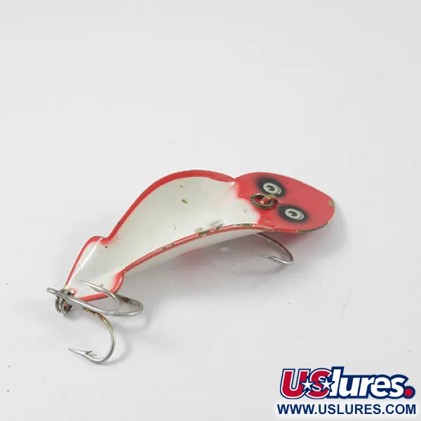 Buck Perry Spoonplug Metallköder, Rot/Weiß, 10g, Klassisch, #2705