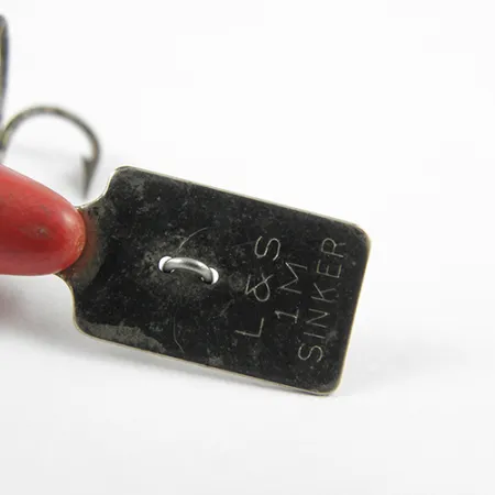 L&S Bait MirrOlure Sinkwobbler, Rot/Weiß, 2.5g, Metallschaufel, #2748