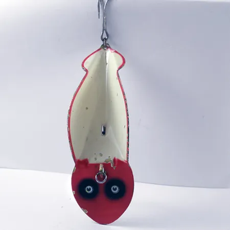 Buck Perry Spoonplug Löffelköder, Rot / Weiß, 21g, Metall, #2762