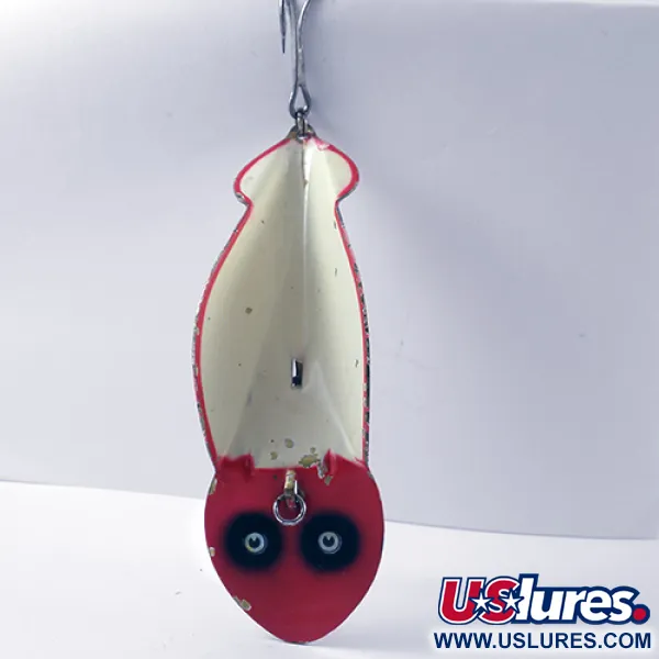 Buck Perry Spoonplug Löffelköder, Rot / Weiß, 21g, Metall, #2762