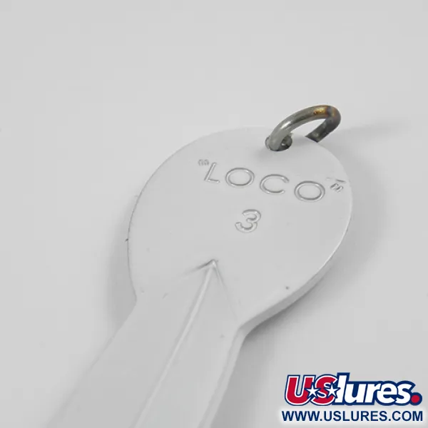 Glen Evans Loco 3 Blinker, Weiß/Hologramm, 17g, Vintage, #2771