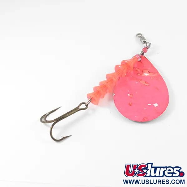 Luhr Jensen Dave Davis Schlepplöffel, Pink/Nickel, 17g, Hammerschlag, #2776