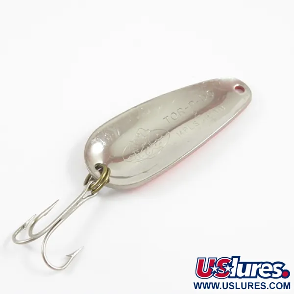 Nebco Tor-P-Do Blinker, Gehämmertes Nickel/Orange, 14g, Vintage, #2784