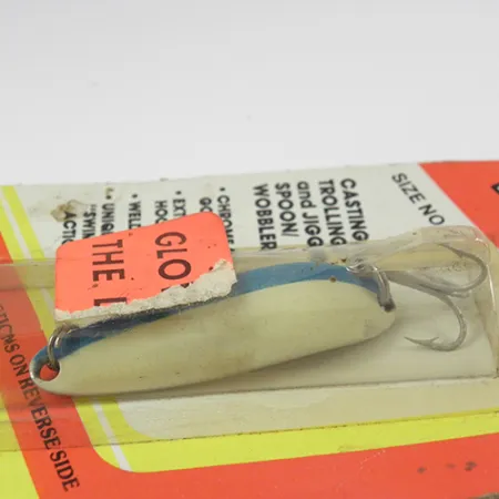 Luhr Jensen Krocodile Die #3 Glow Blinker, Weiß/Blau, 14g, #2803