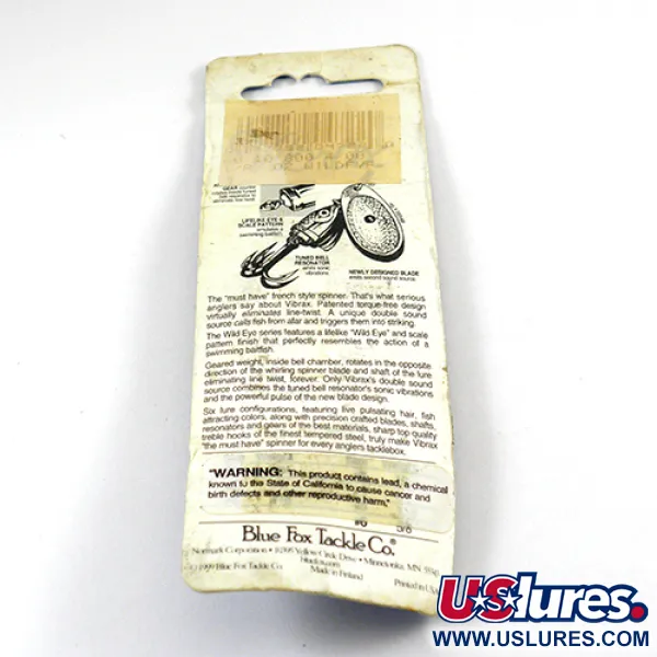 Blue Fox Vibrax Wild Eye Spinner, Gold, 4g, Wild Eye, #2810