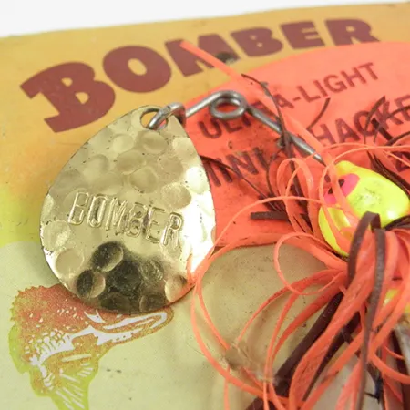 Bomber Bushwhacker Spinnerbait, Messing, 7g, Gehämmertes Blatt, #2809