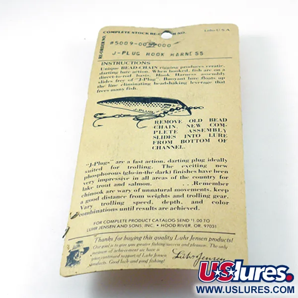 Luhr Jensen Hook Harness Montage, Nickel, 6g, Perlkette, #2811