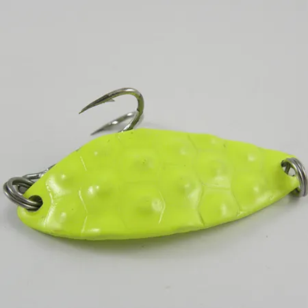 Gibbs KOHO Blinker, Chartreuse, 14g, Hammerschlag-Dekor, #2813