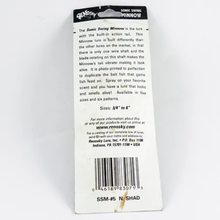 Renosky Sonic Swing Minnow Hybrid-Spinner, Gold, 7g, Goldblatt, #2849