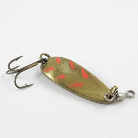 Luhr Jensen Krocodile Blinker, Messing, 9g, Rote Akzente, #2899