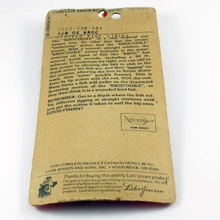 Luhr Jensen Krocodile Die #3 Blinker, Weiß/Rot Glow, 17,7g, #2936