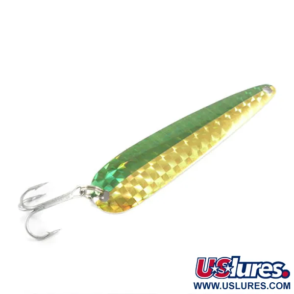 Dardevle Flutter-Chuck Schlepplöffel, Nickel/Gelb/Grün, 8g, #2942