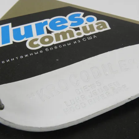 Luhr Jensen Krocodile Die #5 Blinker, Weiß/Grün/Gelb, 23g, #2955