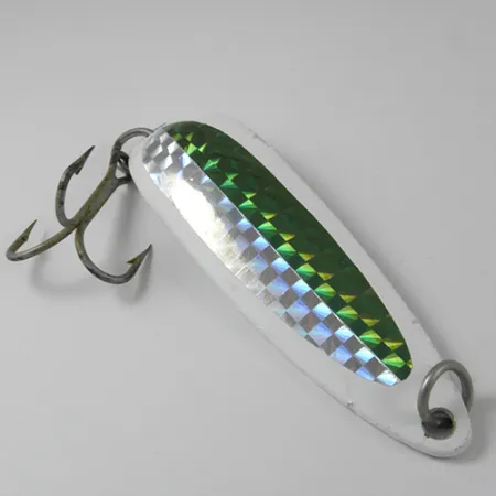 Luhr Jensen Krocodile Die #5 Blinker, Weiß/Grün/Gelb, 23g, #2955