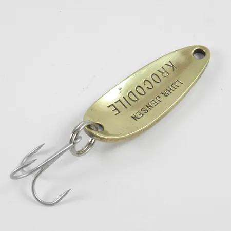 Luhr Jensen Krocodile Blinker, Gold / Rot, 9g, Weitwurf-Profil, #2965