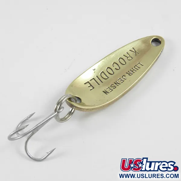 Luhr Jensen Krocodile Blinker, Gold / Rot, 9g, Weitwurf-Profil, #2965