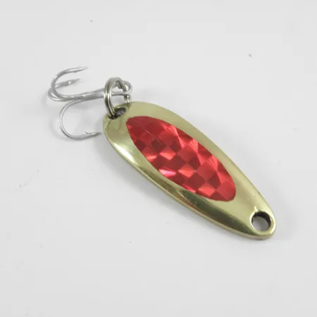 Luhr Jensen Krocodile Blinker, Gold / Rot, 9g, Weitwurf-Profil, #2965