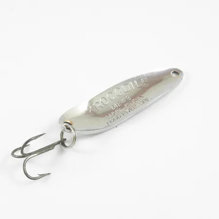 Luhr Jensen Krocodile Die #3 Blinker, Nickel/Grün, 10g, Weitwurf, #2967