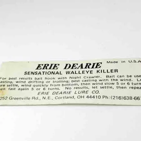 Erie Dearie Walleye Killer Spinner, Nickel / Grün, 9g, USA, #2991