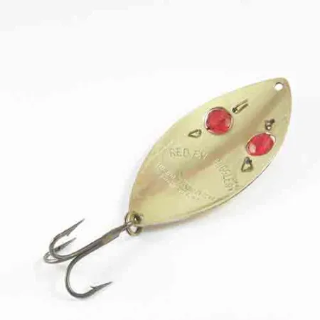 Hofschneider Red Eye Wiggler Blinker, Messing, 21g, Facettenperlen, #2994