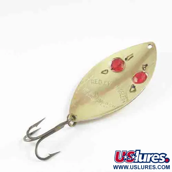 Hofschneider Red Eye Wiggler Blinker, Messing, 21g, Facettenperlen, #2994