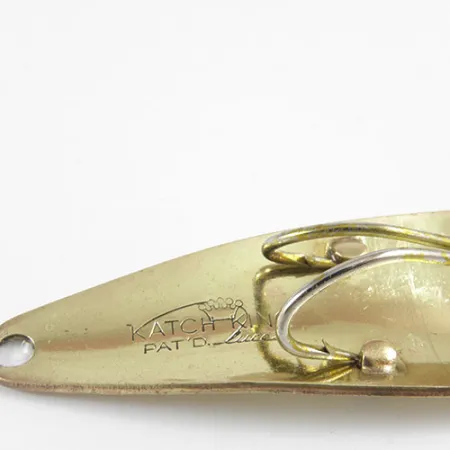 Katch King Weedless Blinker, Messing gehämmert, 10g, krautlos, #2996