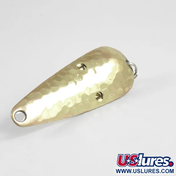 Katch King Weedless Blinker, Messing gehämmert, 10g, krautlos, #2996