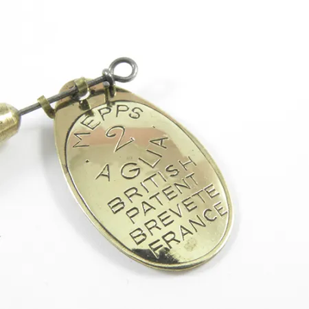 Mepps Aglia 2 Spinner, Messing, 4,5g, Vintage-Prägung, #3029