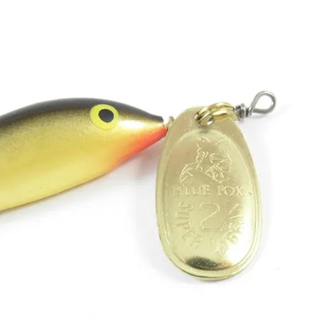 Blue Fox Vibrax Minnow Spin 2 Spinner, Gold, 7g, Vergoldet, #3032