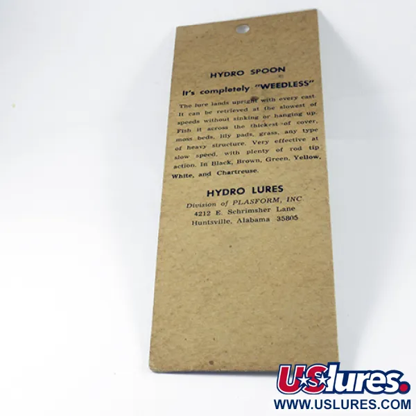 Hydro Lures Weedless Hydro Spoon, Weiß/Grau/Rot, 14g, Krautschutz, #3039