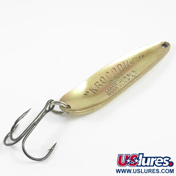 Luhr Jensen Krocodile Die #4 Blinker, Messing, 21g, Vintage, #3072