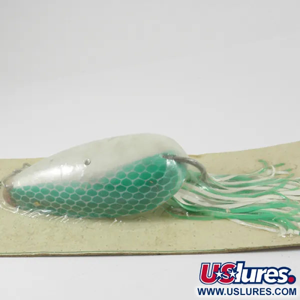 Hydro Lures Weedless Hydro Spoon Blinker, Weiß/Grün, 17g, #3074