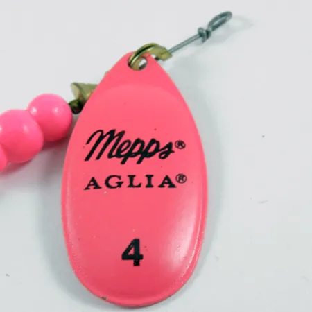 Mepps Aglia Hot Pink 4 Dressed (bucktail) Spinner, Pink, 10g, #3099