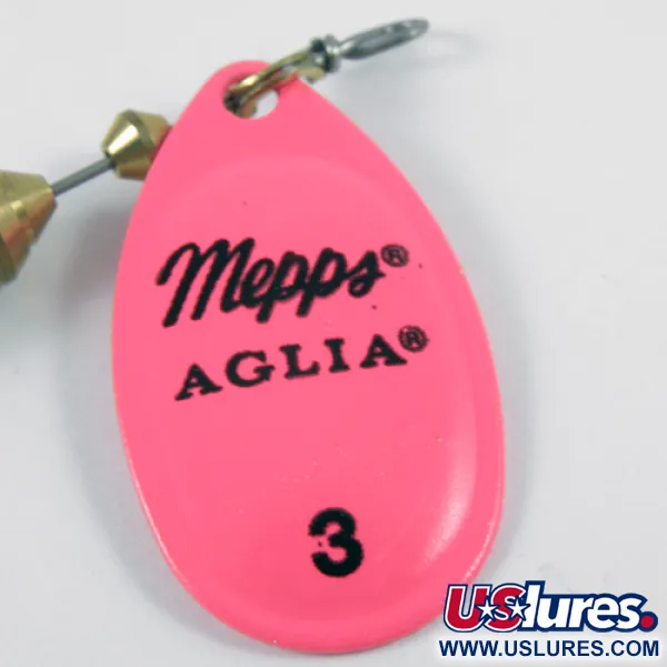 Mepps Aglia Hot Pink 3 Spinner, Fluoreszierendes Pink, 7g, #3106
