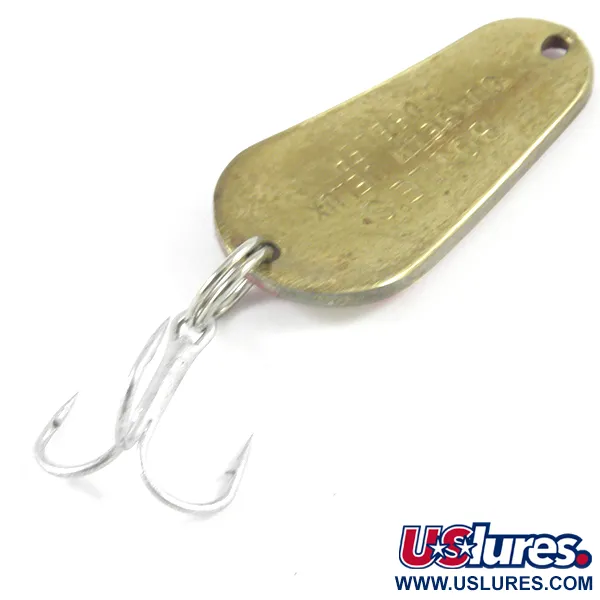 Boyle's Sunbeam Delux Wobbler Blinker, Rot/Weiß/Messing, 9.5g, #3122