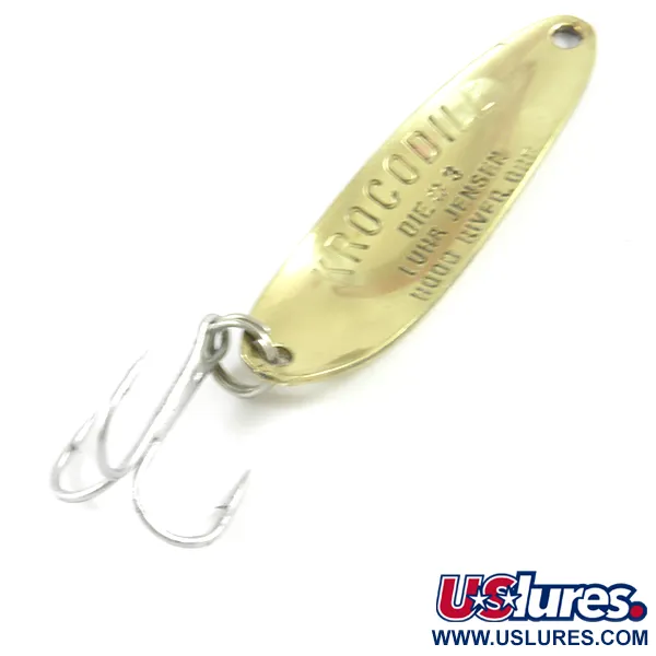 Luhr Jensen Krocodile Die #3 Blinker, Messing gehämmert, 10g, #3125