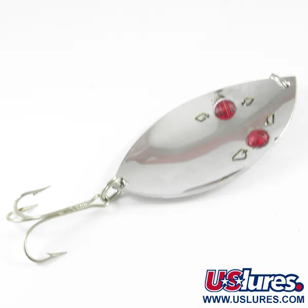 Compac Red Eye Wigglers Blinker, Nickel / Rote Augen, 28g, #3128
