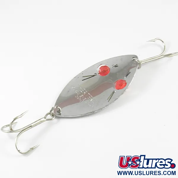 Herter's Glass Eye Spoon Blinker, Nickel/Rote Augen, 25g, #3129