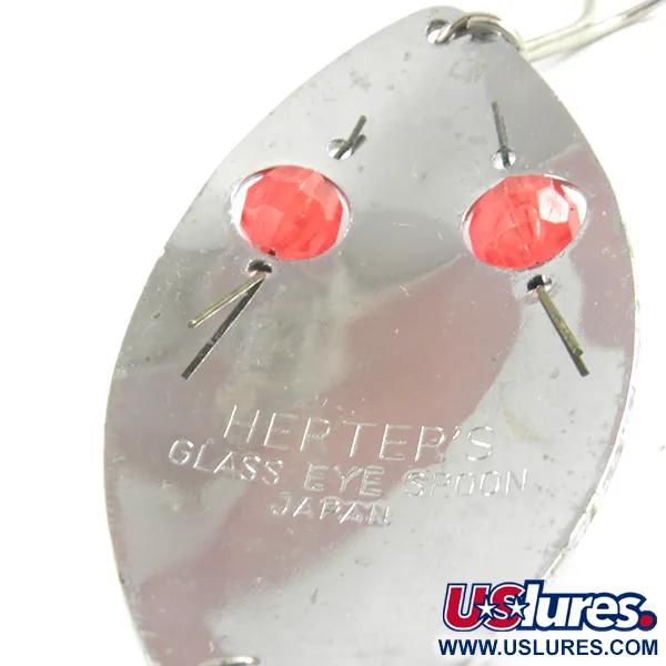 Herter's Glass Eye Spoon Blinker, Nickel/Rote Augen, 25g, #3129