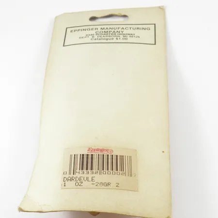 Eppinger Dardevle Blinker, Schwarz / Weiß / Nickel, 28g, Deep, #3135