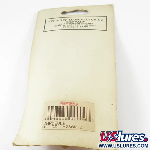 Eppinger Dardevle Blinker, Schwarz / Weiß / Nickel, 28g, Deep, #3135