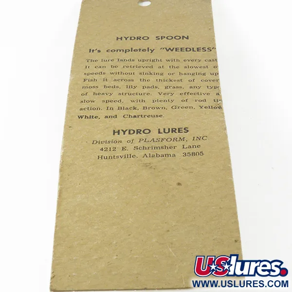 Hydro Lures Weedless Hydro Spoon, Gelb, 14g, Krautschutz, #9312