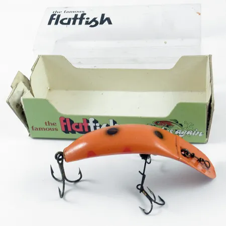 Helin Tackle FlatFish X5 Köder, Rot / Schwarz, 5,5g, Vintage, #3148