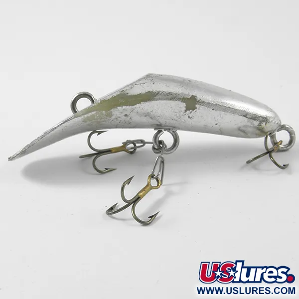 Worden's Lures Flatfish Wobbler, Silber, 4g, Bananenform, #3150
