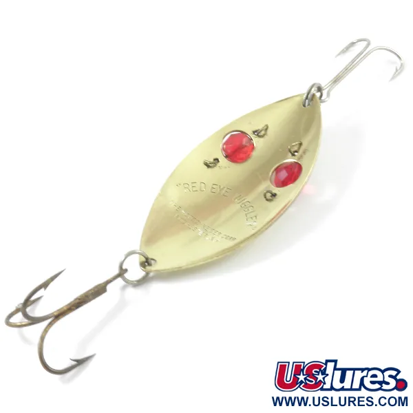 Hofschneider Red Eye Wiggler Blinker, Messing/Rot, 25g, Glasaugen, #3158