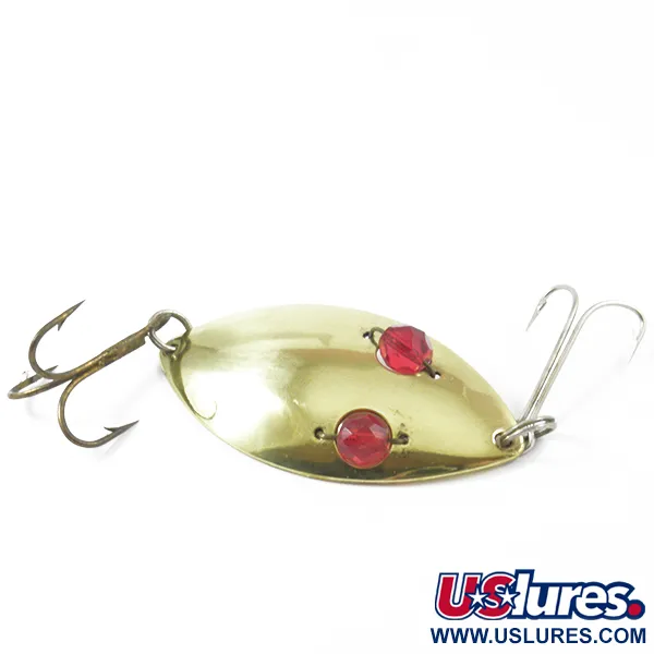 Hofschneider Red Eye Wiggler Blinker, Messing/Rot, 25g, Glasaugen, #3158