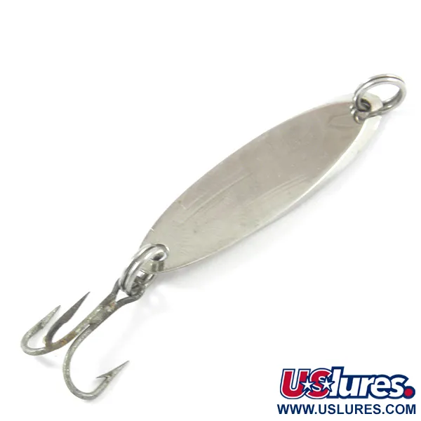 Old Pal Woodstream Auto-cast Blinker, Nickel / Blau, 4g, Vintage, #3186