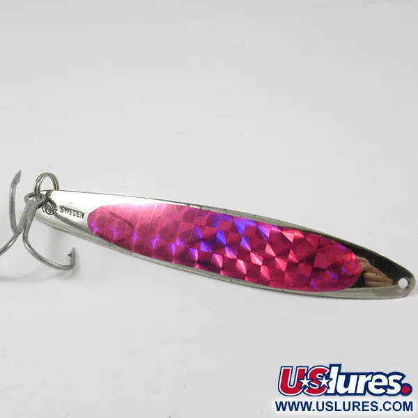 Bay de Noc Swedish Pimple Vertikalpilker, Nickel/Lila, 28g, #3202