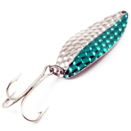 Acme Little Cleo Blinker, Nickel / Grün, 21g, Hammerschlag, #3203